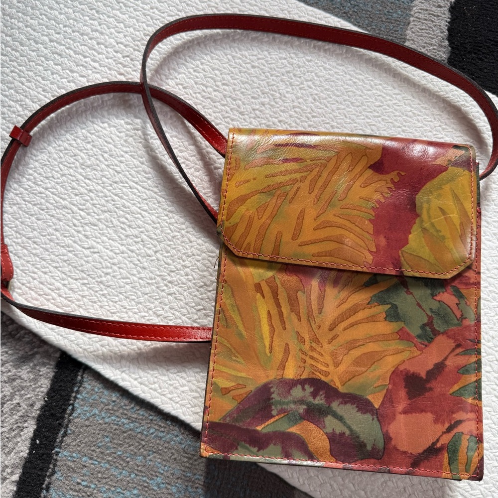 Tropical Print Crossbody Bag
